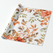 Waterverf Bloemen 1 Cadeaupapier (Uitgerold)