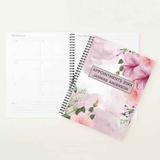 Waterverf bloemen 2024 Wekelijks Maandelijks Planner (Display)