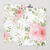 Waterverf bloemen 20 briefkaart (Voorkant / Achterkant)