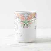 Waterverf Bloemen 20e bruiloft Jubileum Koffiemok (Center)