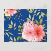 Waterverf bloemen 21 briefkaart (Achterkant)