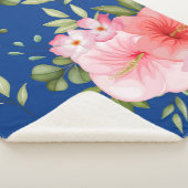 Waterverf bloemen 21 sherpa deken (3/4)