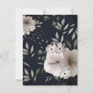 Waterverf bloemen 22 notitiekaartje