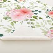 Waterverf bloemen 23 sherpa deken (3/4)