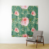 Waterverf bloemen 24 wandkleed (In situ)