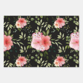 Waterverf bloemen 25 inpakpapier vel (Voorkant 3)