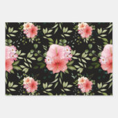 Waterverf bloemen 25 inpakpapier vel (Voorkant)