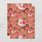 Waterverf bloemen 26 briefkaart (Voorkant / Achterkant)