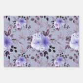 Waterverf bloemen 27 inpakpapier vel (Voorkant 3)