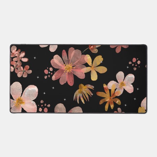 Waterverf bloemen 2 bureaumat (Voorkant)