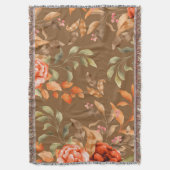 Waterverf bloemen 2 deken (Voorkant Verticaal)