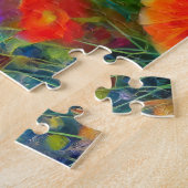 Waterverf Bloemen 2 Fotopuzzels Internet puzzels (Zijkant)