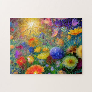 Waterverf Bloemen 2 Fotopuzzels Internet puzzels