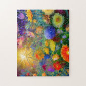 Waterverf Bloemen 2 Fotopuzzels Internet puzzels (Verticaal)
