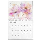 Waterverf bloemen 2 kalender (Mar 2026)