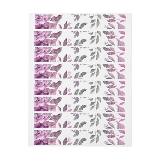 Waterverf bloemen 3 (Vel)