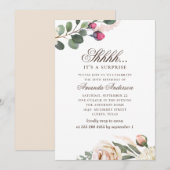 Waterverf Bloemen 30ste Verjaardag surprise party Kaart (Voorkant / Achterkant)