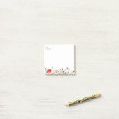 Waterverf bloemen 3 x 3 plakbiljetten post-it® notes (Op bureau)