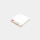 Waterverf bloemen 3 x 3 plakbiljetten post-it® notes (Schuin)