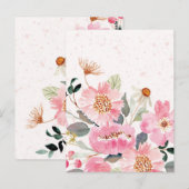 Waterverf bloemen 5 briefkaart (Voorkant / Achterkant)