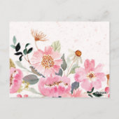 Waterverf bloemen 5 briefkaart (Achterkant)