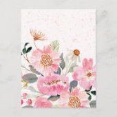 Waterverf bloemen 5 briefkaart (Voorkant)