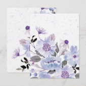 Waterverf bloemen 6 briefkaart (Voorkant / Achterkant)