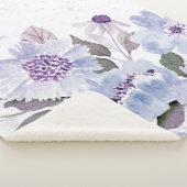 Waterverf bloemen 6 sherpa deken (3/4)