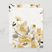 Waterverf bloemen 7 briefkaart (Voorkant / Achterkant)