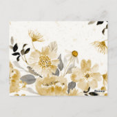 Waterverf bloemen 7 briefkaart (Achterkant)