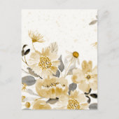 Waterverf bloemen 7 briefkaart (Voorkant)