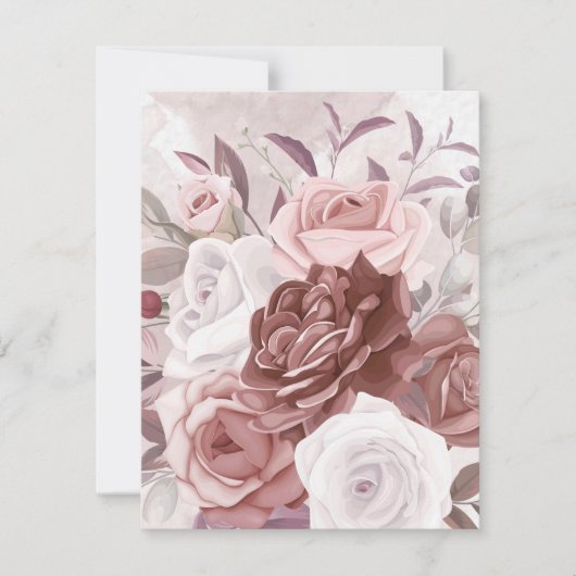 Waterverf bloemen 9 notitiekaartje (Voorkant)