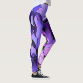 Waterverf bloemen Aangepaste decoratieve Leggings (Rechts)
