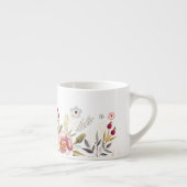 Waterverf bloemen Aangepaste Espresso Mok of Baby  (Rechts)