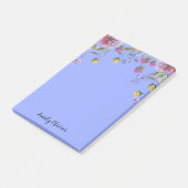 Waterverf bloemen - Aangepaste naam Post-it notiti Post-it® Notes (Schuin)