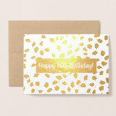 Waterverf Bloemen Aangepaste Verjaardag/All-Occasi Folie Kaarten (Voorkant met envelop)