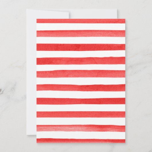 Waterverf Bloemen Aardbeien Goud Lijst Sweet 16 Kaart (Achterkant)