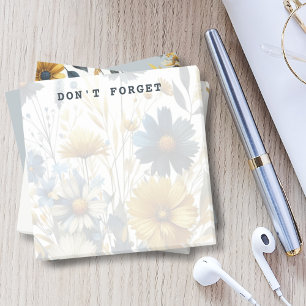 Waterverf Bloemen Achtergrond Afbeelding Post-it® Notes