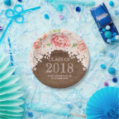 Waterverf bloemen Afstuderen 2018 Papieren Bordje (Feest)