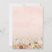 Waterverf bloemen Afstuderen brunch Baby shower I Kaart (Achterkant)