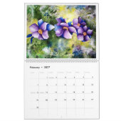 waterverf bloemen agenda 2011 kalender (Feb 2027)