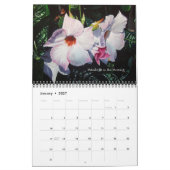 Waterverf bloemen agenda kalender (Jan 2027)