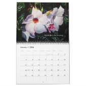 Waterverf bloemen agenda kalender (Jan 2026)
