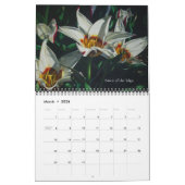 Waterverf bloemen agenda kalender (Mar 2026)