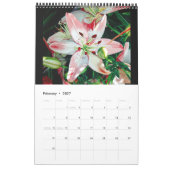 Waterverf bloemen agenda kalender (Feb 2027)