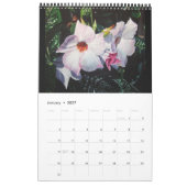 Waterverf bloemen agenda kalender (Jan 2027)