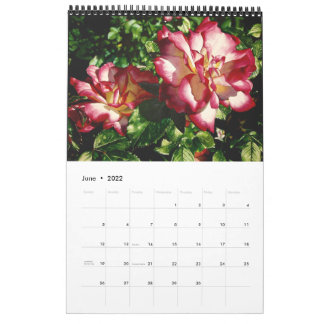 Waterverf bloemen agenda kalender