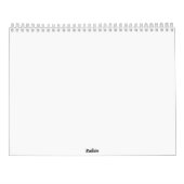 Waterverf bloemen agenda kalender (Achterkant)