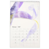 Waterverf bloemen agenda kalender (Feb 2027)