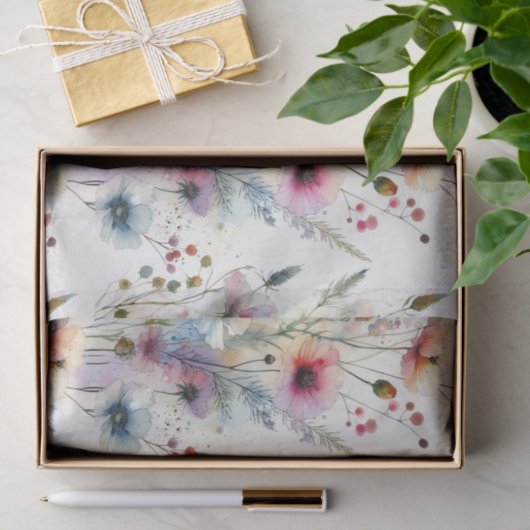 Waterverf Bloemen Alcoholinkt Bloemen Tissuepapier (Geschenk)